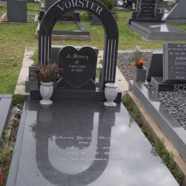 VORSTER Edwin Henry George 1950-1996