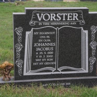 VORSTER Johannes Jacobus 1930-2002