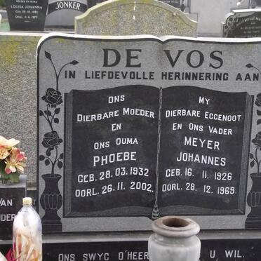 VOS Meyer Johannes, de 1926-1969 &amp; Phoebe 1932-2002