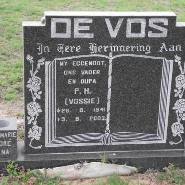 VOS Petrus Hendrik, de 1941-2003