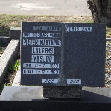VOSLOO Pieter Marthinus Lourens 1880-1963