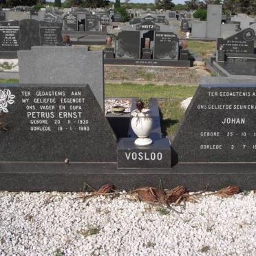 VOSLOO Petrus Ernst 1930-1990 :: VOSLOO Johan 1959-1980
