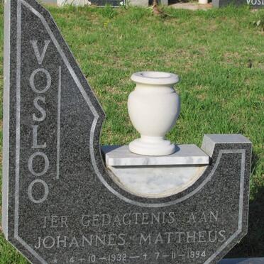 VOSLOO Johannes Mattheus 1932-1994