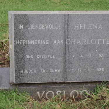 VOSLOO Helena Charlotte 1921-1996