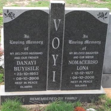 VOYI Danayi Buyisile 1953-2006 :: VOYI Nomacebiso Lona 1977-2006