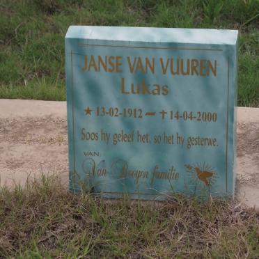 VUUREN Lukas, janse van 1912-2000
