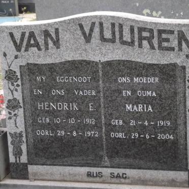 VUUREN Hendrik Edward, van 1912-1972 &amp; Maria Magrieta 1919-2004