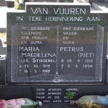VUUREN Petrus, van 1915-1994 &amp; Maria Magdalena STROEBEL 1919-1989