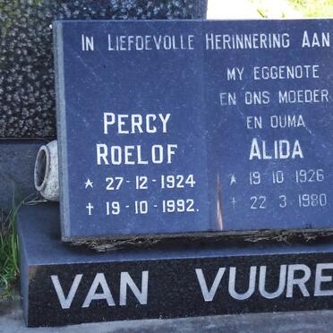 VUUREN Percy Roelof, van 1924-1992 &amp; Alida 1926-1980