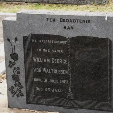WALTSLEBEN William George, von -1961