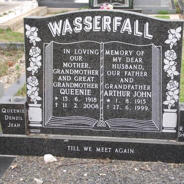 WASSERFALL Arthur John 1915-1999 &amp; Queenie 1918-2008