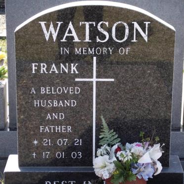 WATSON Francis 1921-2003