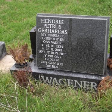 WAGENER Hendrik Petrus Gerhardas 1934-2001