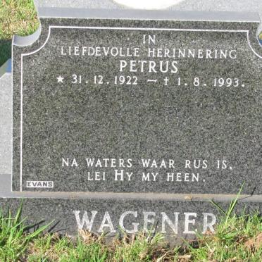 WAGENER Petrus 1922-1993