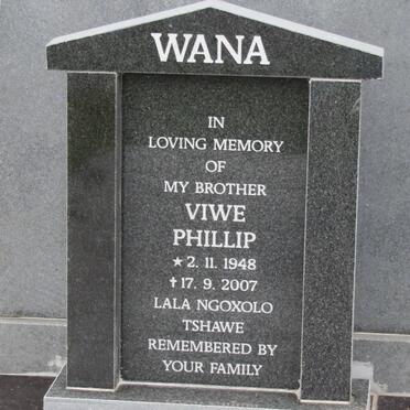 WANA Viwe Phillip 1948-2007