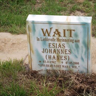 WAIT Esias Johannes 1942-2000