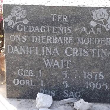 WAIT Danielina Cristina 1878-1965
