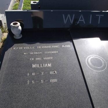 WAIT William 1934-1980
