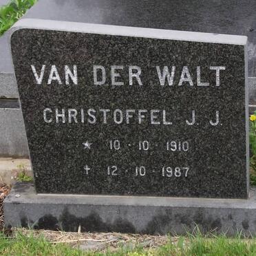 WALT Christoffel J.J., van der 1910-1987
