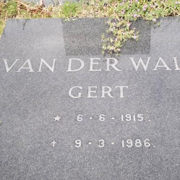 WALT Gert, van der 1915-1986