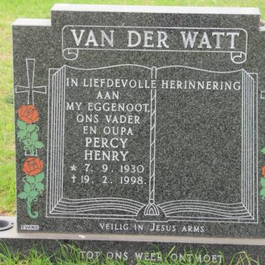 WATT Percy Henry, van der 1930-1998
