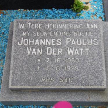 WATT Johannes Paulus, van der 1960-1979