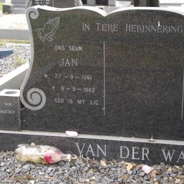 WATT Jan, van der 1961-1982