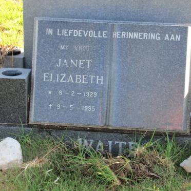 WAITE Janet Elizabeth 1929-1995