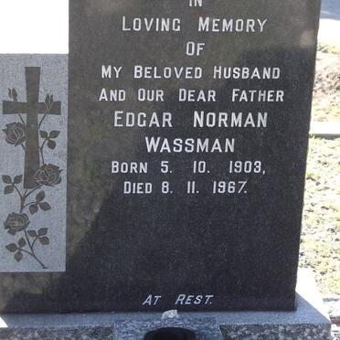 WASSMAN Edgar Norman 1903-1967