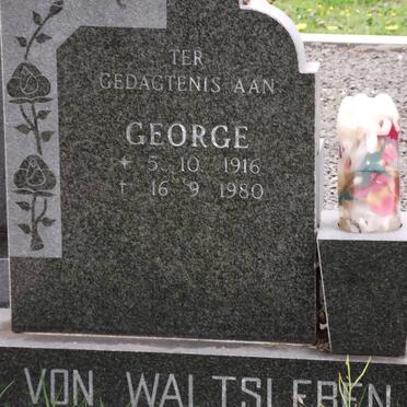 WALTSLEBEN George, von 1916-1980