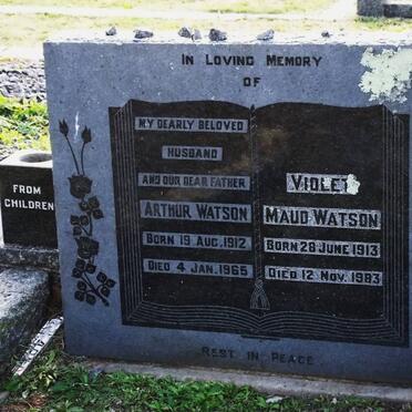 WATSON Arthur 1912-1965 &amp; Violet Maud 1913-1983