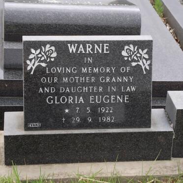WARNE Gloria Eugene 1922-1982