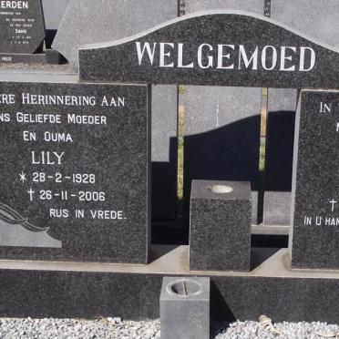 WELGEMOED N. 1920-1979 &amp; Lily 1928-2006