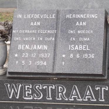 WESTRAAT Benjamin 1937-1994 &amp; Isabel 1936-