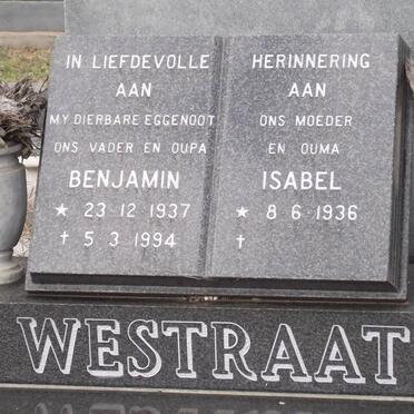 WESTRAAT Benjamin 1937-1994 &amp; Isabel 1936-