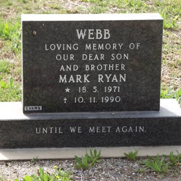 WEBB Mark Ryan 1971-1990