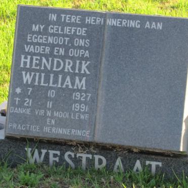 WESTRAAT Hendrik William 1927-1991