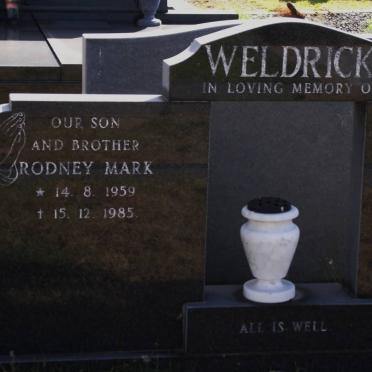 WELDRICK Rodney Mark 1959-1985