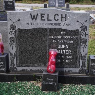 WELCH John Walter 1938-1977