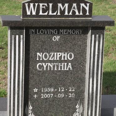 WELMAN Nozipho Cynthia 1959-2007