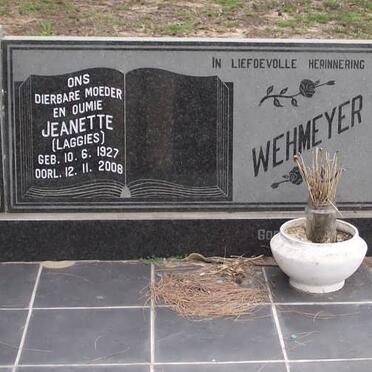 WEHMEYER Rayno 1925-1972 &amp; Jeanette J.P. 1927-2008