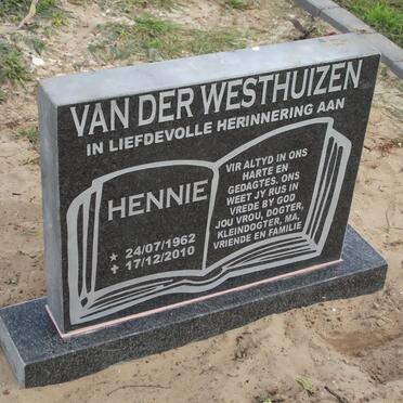 WESTHUIZEN H.L., van der 1962-2010