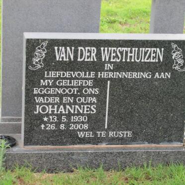 WESTHUIZEN Johannes, van der 1930-2008