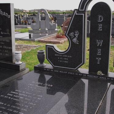 WET, de Mervyn Leon 1974-1996 :: WET Gloria Jean, de nee SHANAGAN 1945-2004