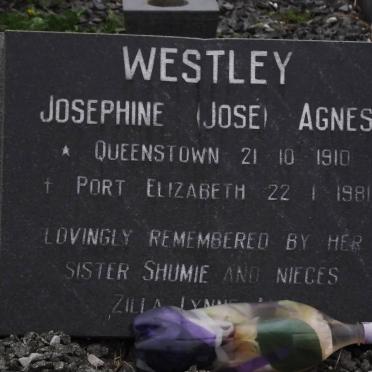 WESTLEY Josephine Agnes 1910-1981