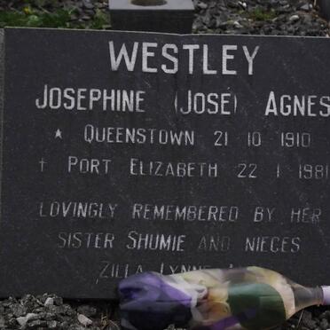 WESTLEY Josephine Agnes 1910-1981