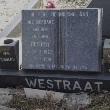 WESTRAAT M.M.E. 1922-1981