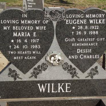 WILKE Maria E. 1917-1983 &amp; Eugene 1922-1988