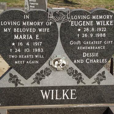WILKE Maria E. 1917-1983 &amp; Eugene 1922-1988