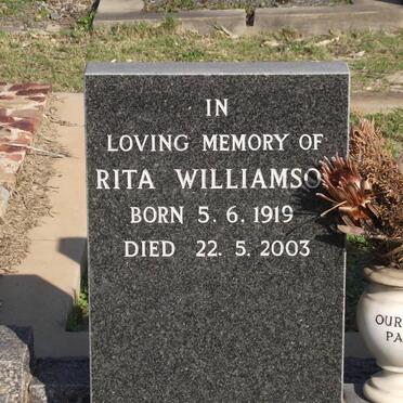 WILLIAMSON Rita Johanna 1919-2003